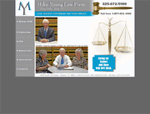 Tablet Screenshot of mikeyounglawfirm.com